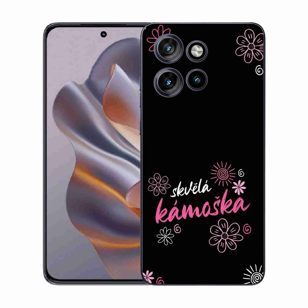 Gélový kryt mmCase na Motorola Edge 50 Neo - skvelá kamoška čierne pozadie