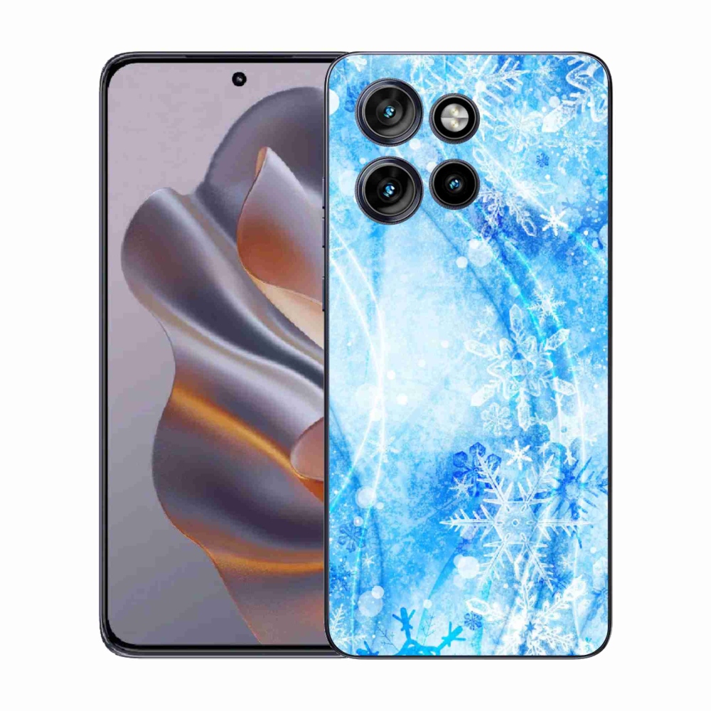 Gélový kryt mmCase na Motorola Edge 50 Neo - snehové vločky