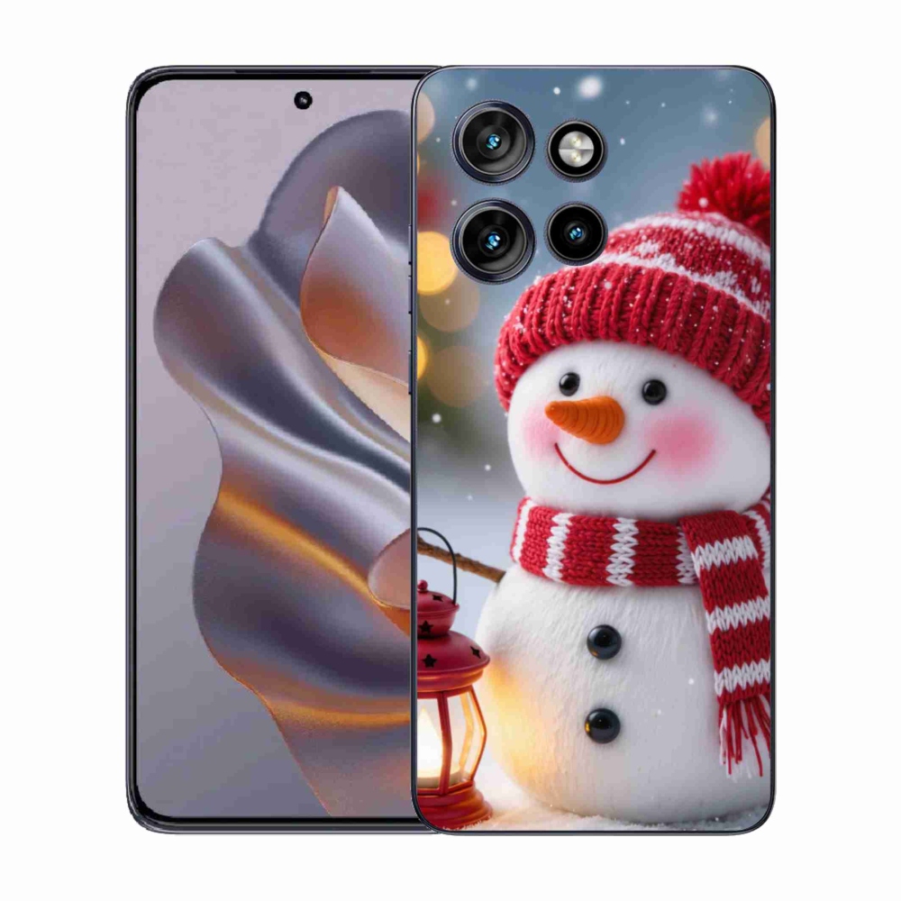 Gélový kryt mmCase na Motorola Edge 50 Neo - snehuliak 2