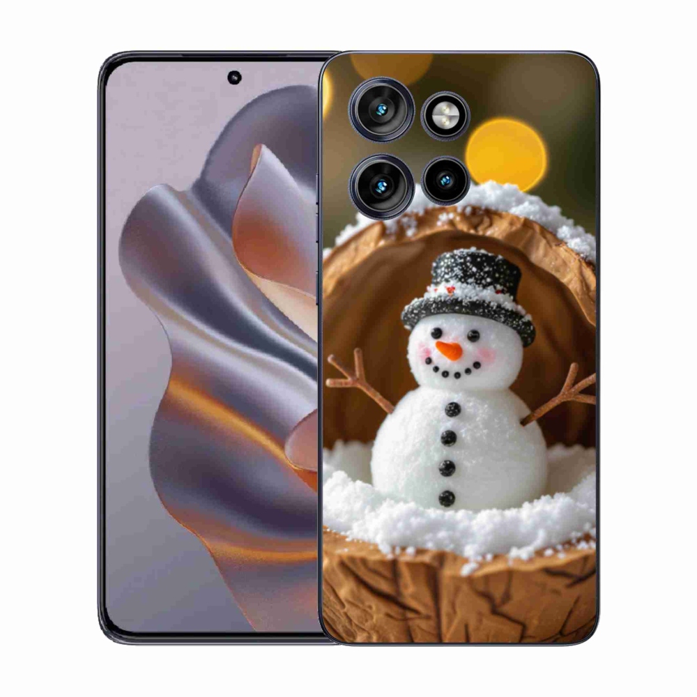 Gélový kryt mmCase na Motorola Edge 50 Neo - snehuliak 4