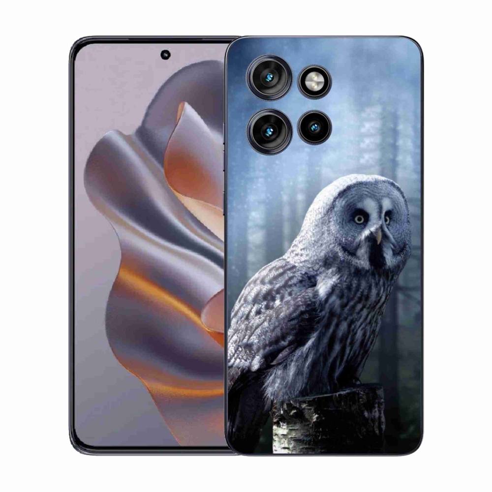Gélový kryt mmCase na Motorola Edge 50 Neo - sova