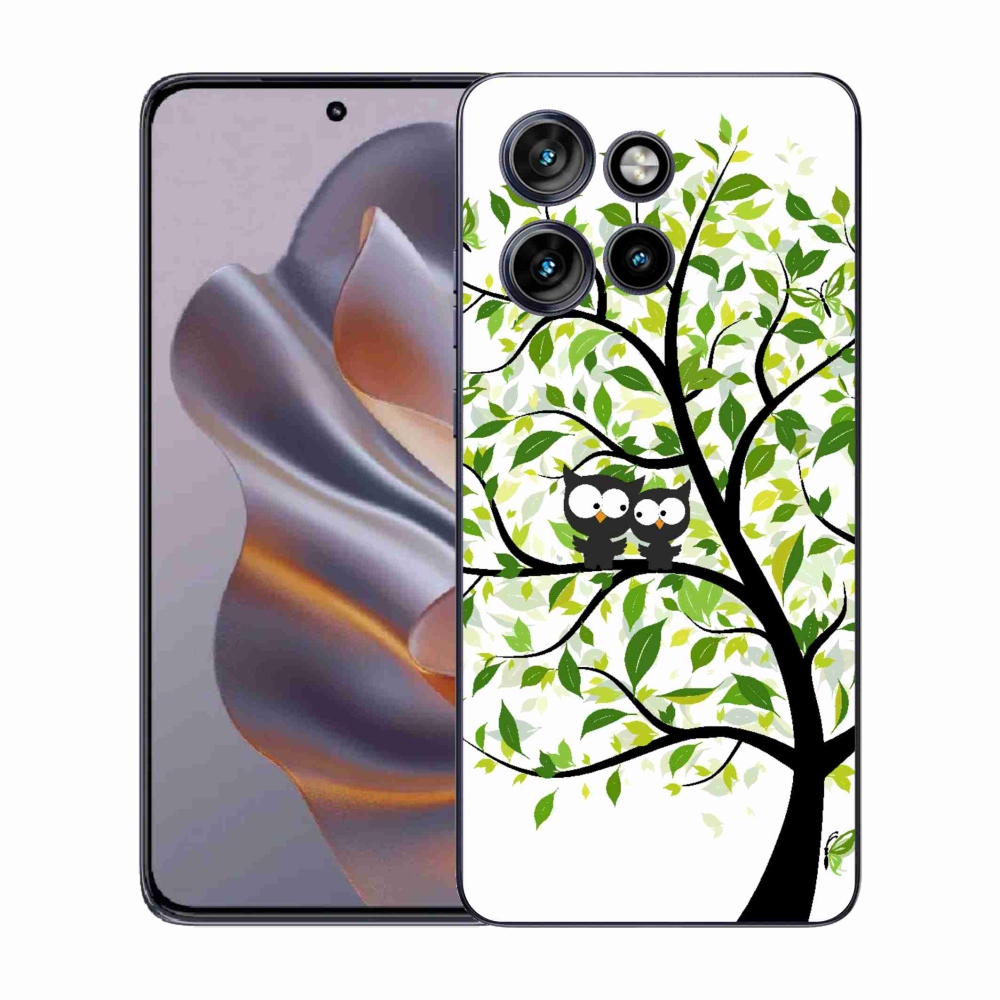 Gélový kryt mmCase na Motorola Edge 50 Neo - malej sovy na strome