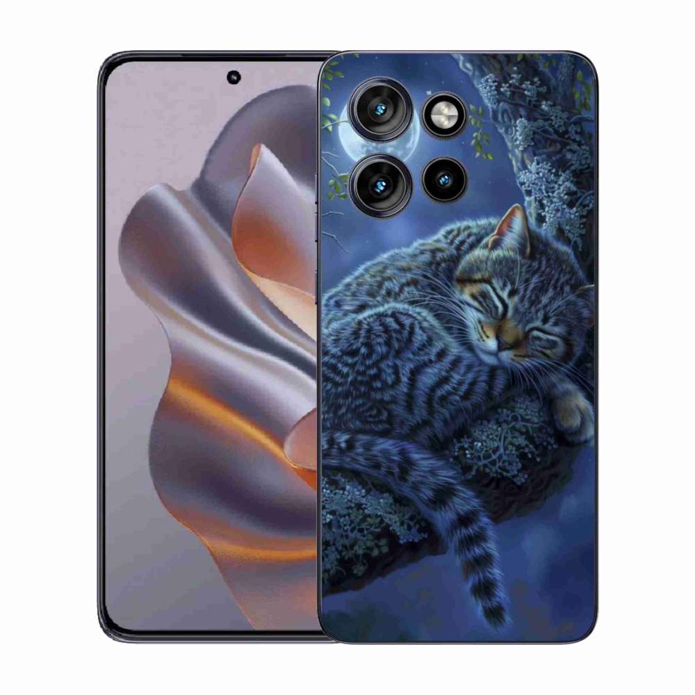 Gélový kryt mmCase na Motorola Edge 50 Neo - spiaca mačka