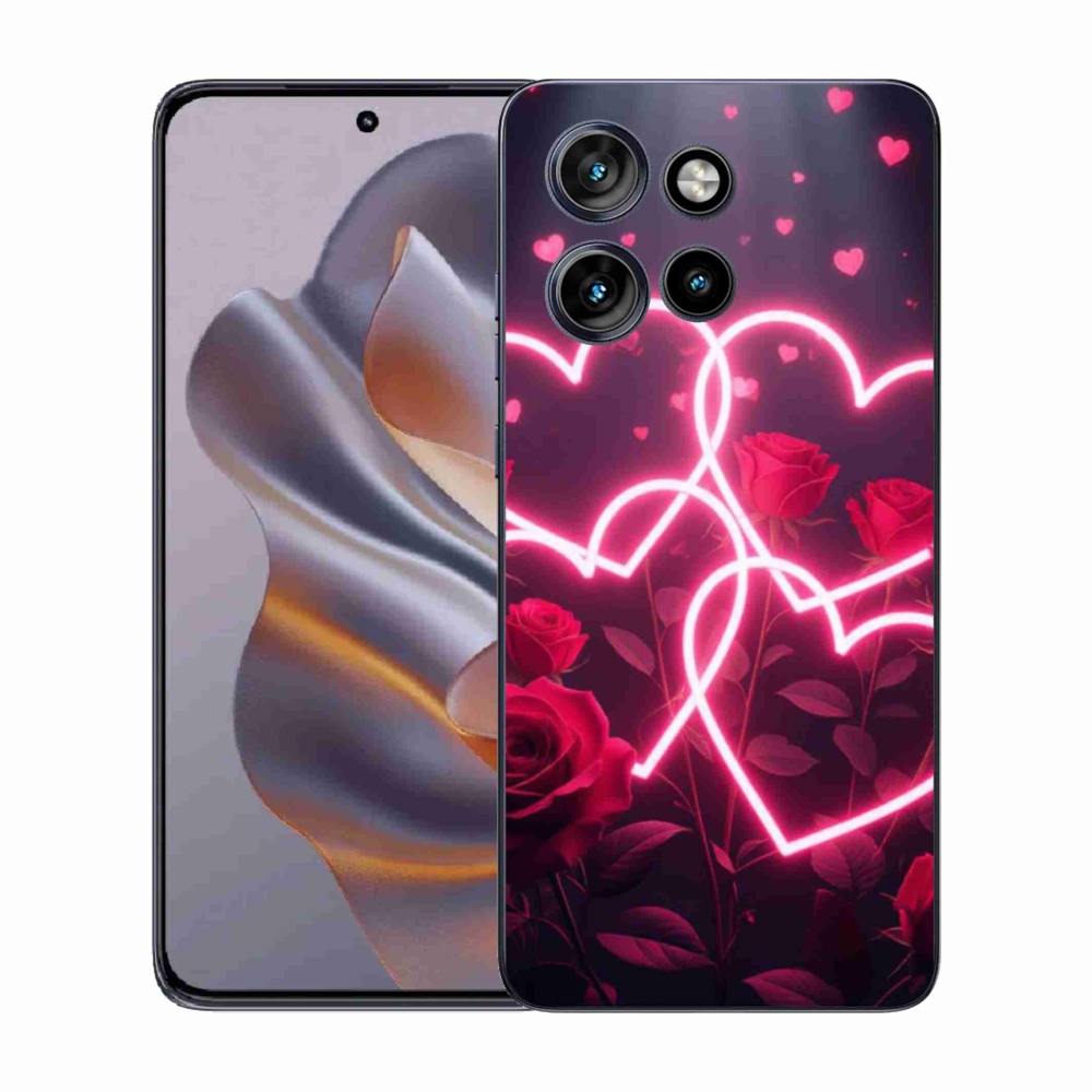 Gélový kryt mmCase na Motorola Edge 50 Neo - srdce lásky