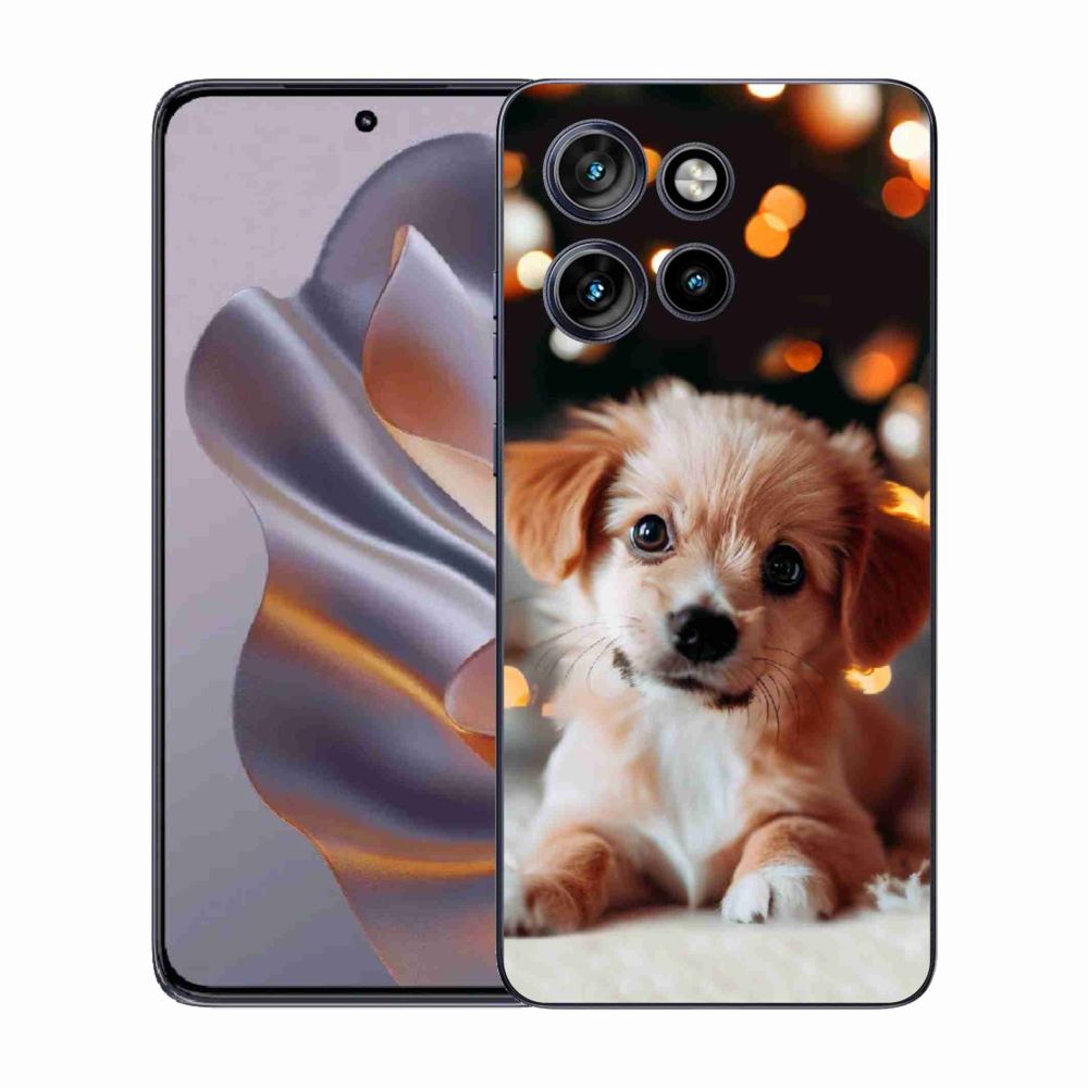 Gélový kryt mmCase na Motorola Edge 50 Neo - šteniatko