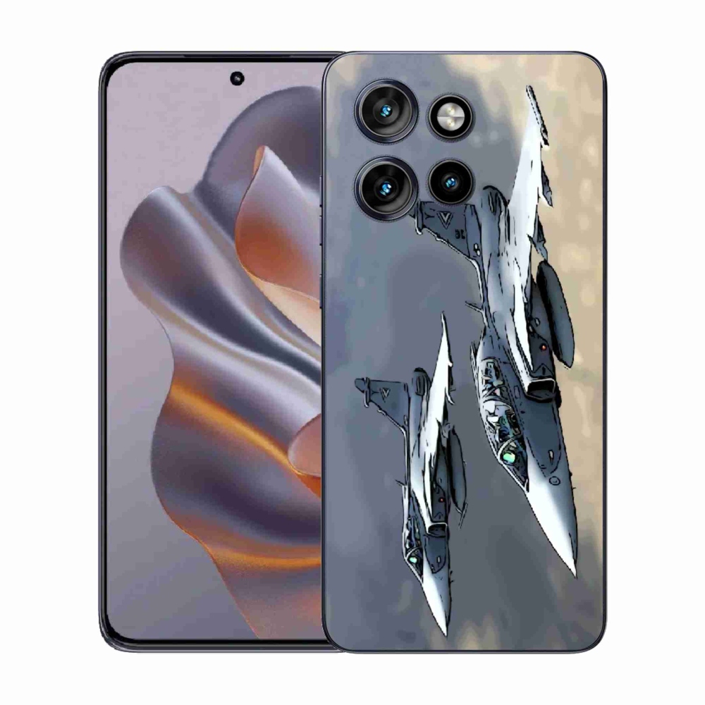 Gélový kryt mmCase na Motorola Edge 50 Neo - stíhačky