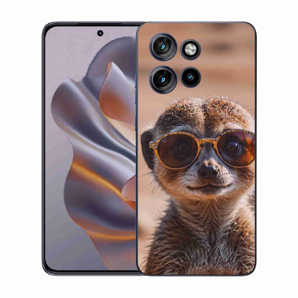 Gélový kryt mmCase na Motorola Edge 50 Neo - štýlová surikata