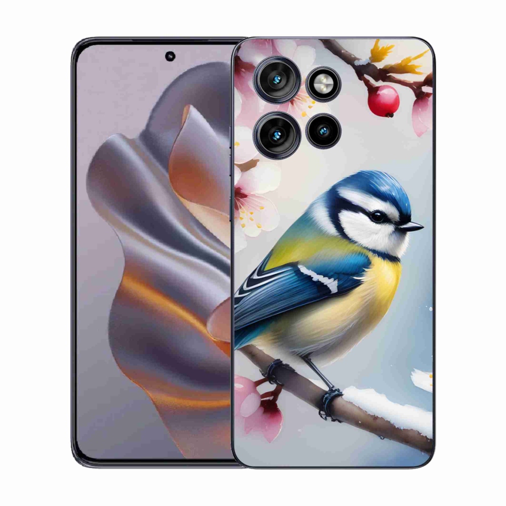 Gélový kryt mmCase na Motorola Edge 50 Neo - sýkorka