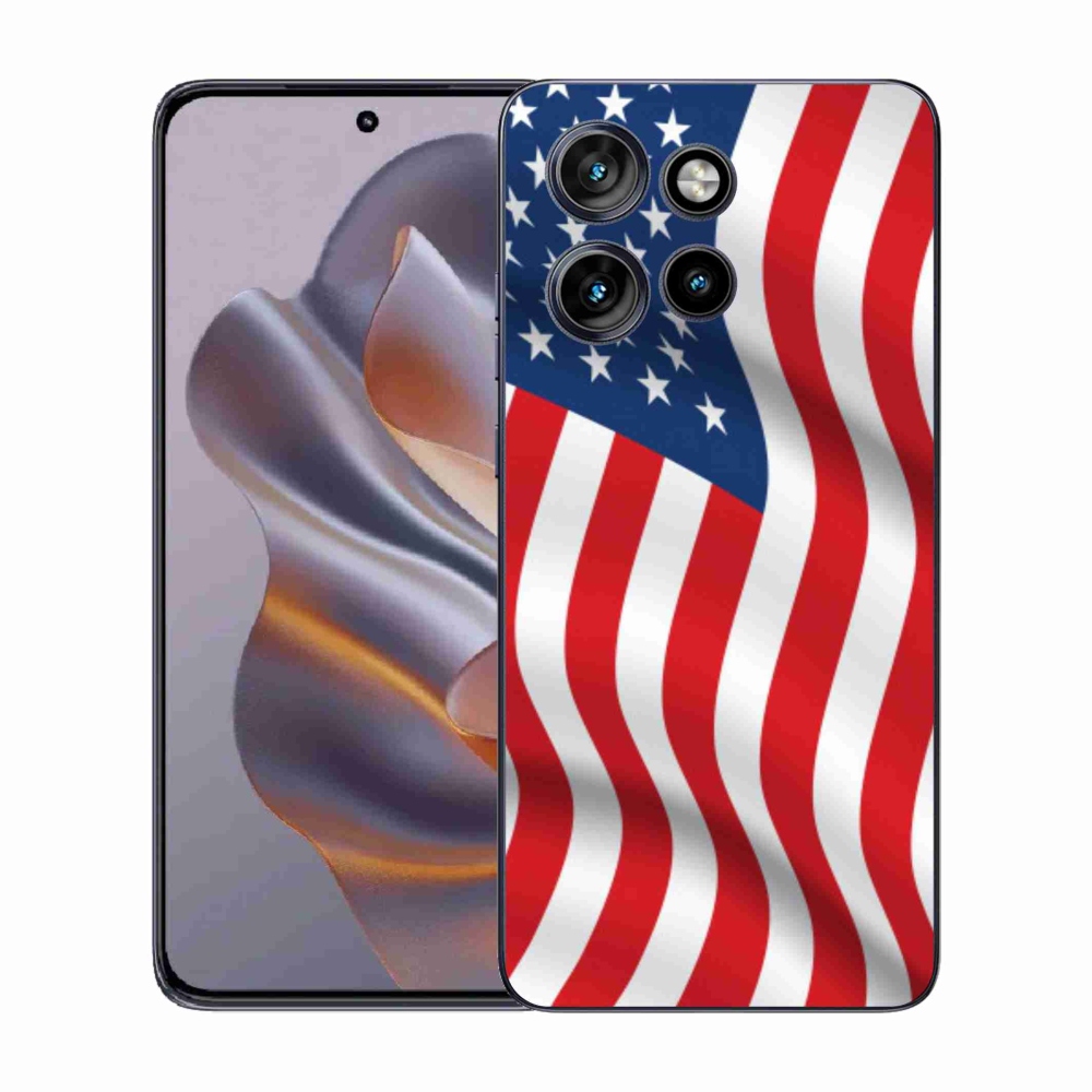 Gélový kryt mmCase na Motorola Edge 50 Neo - USA vlajka