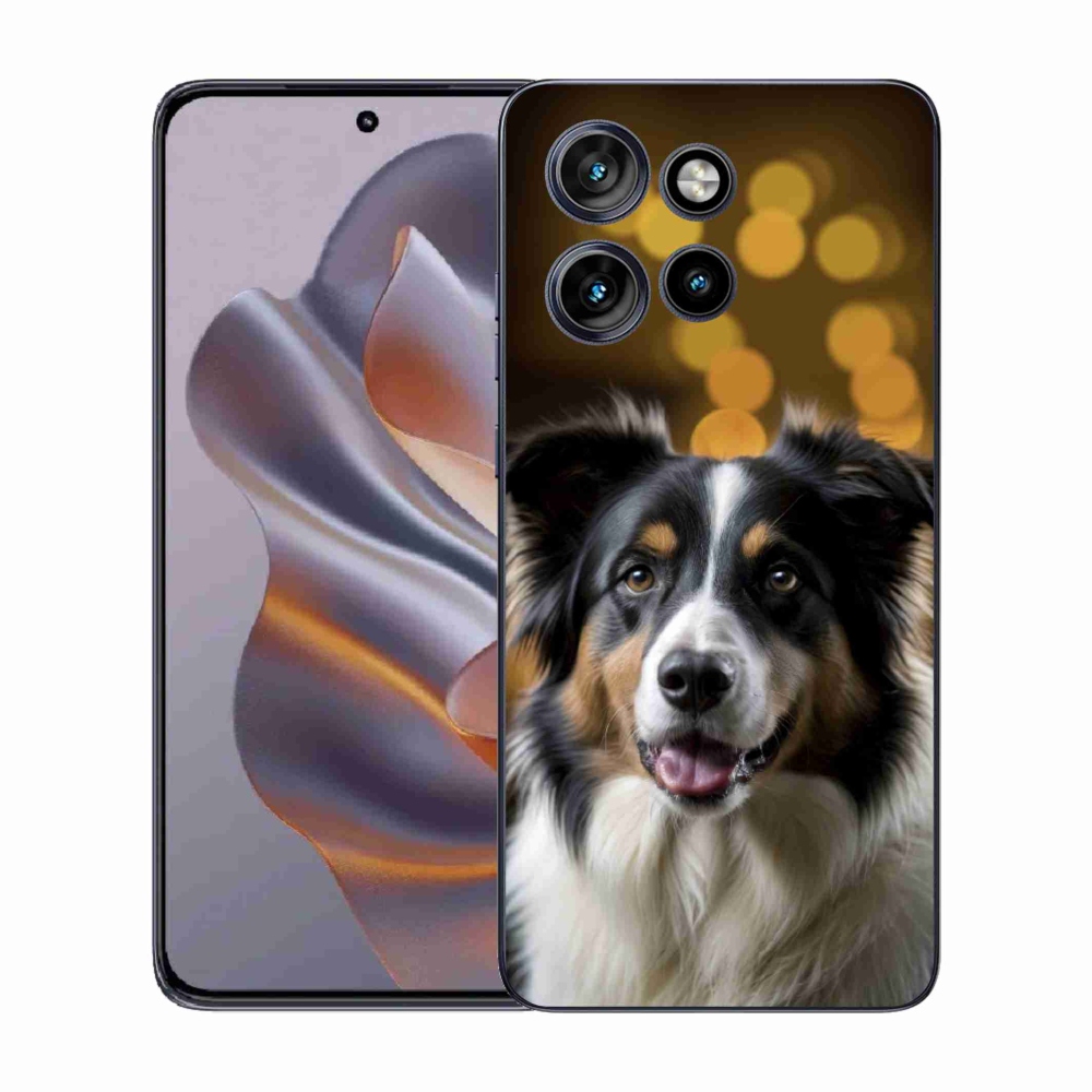 Gélový kryt mmCase na Motorola Edge 50 Neo - usmievavý austrálsky ovčiak