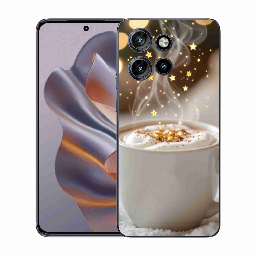 Gélový kryt mmCase na Motorola Edge 50 Neo - vianočný horúci nápoj