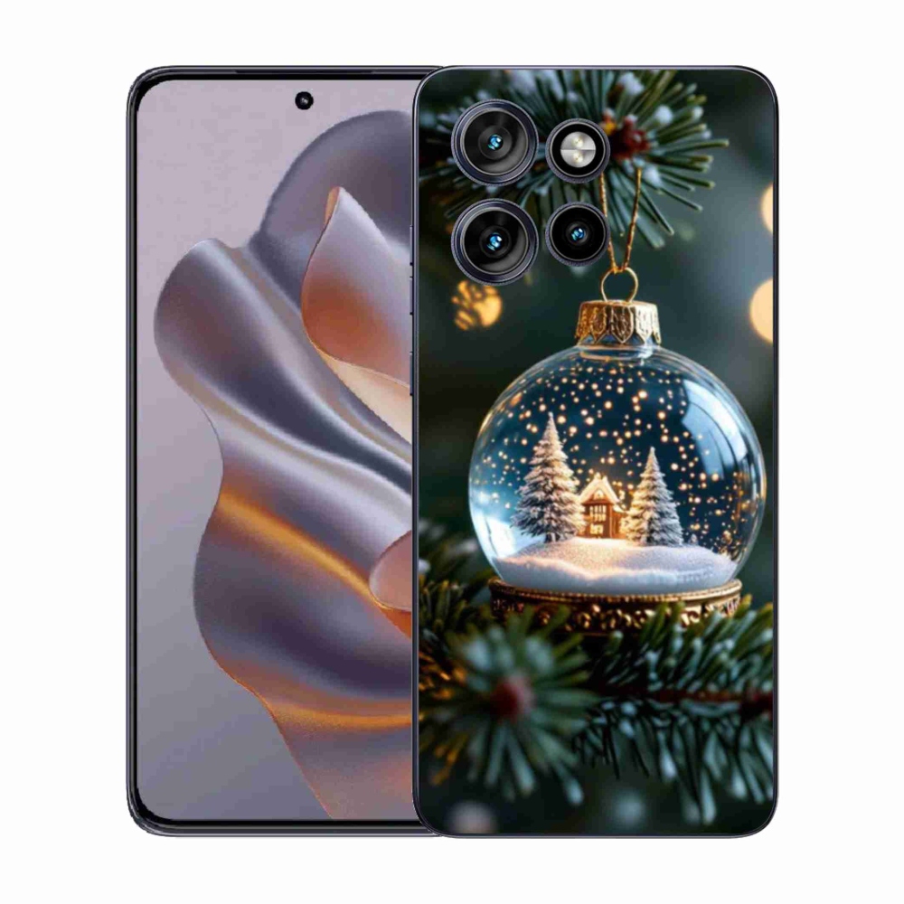 Gélový kryt mmCase na Motorola Edge 50 Neo - vianočné gule 2
