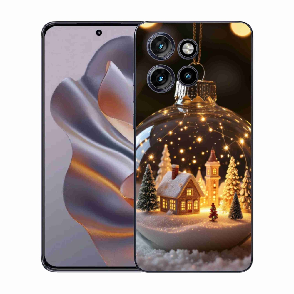 Gélový kryt mmCase na Motorola Edge 50 Neo - vianočné gule 3