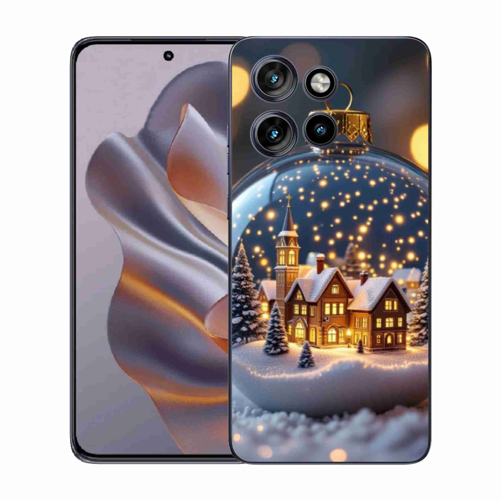 Gélový kryt mmCase na Motorola Edge 50 Neo - vianočné gule 4