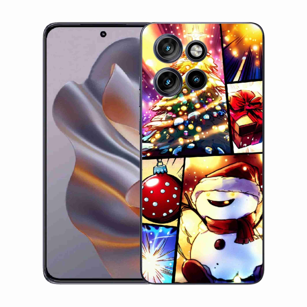 Gélový kryt mmCase na Motorola Edge 50 Neo - vianočné motívy 1