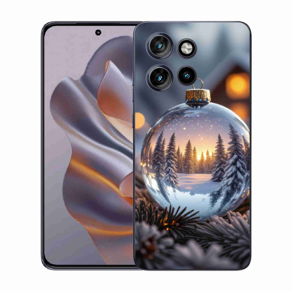 Gélový kryt mmCase na Motorola Edge 50 Neo - vianočná ozdoba