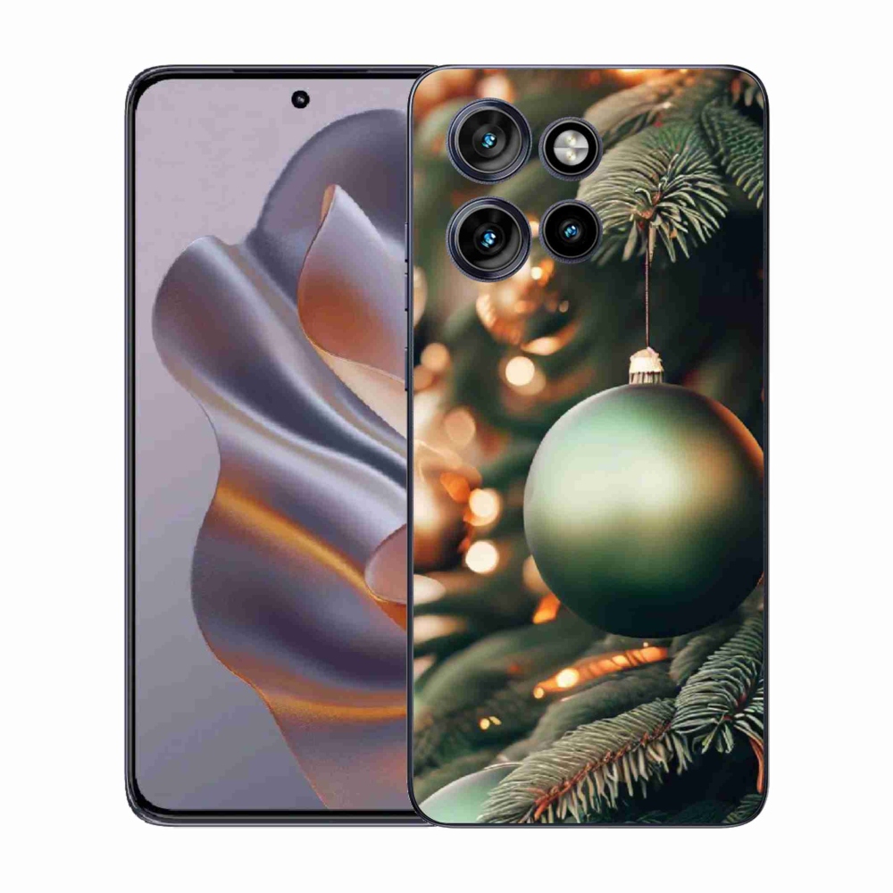 Gélový kryt mmCase na Motorola Edge 50 Neo - vianočné ozdoby 1