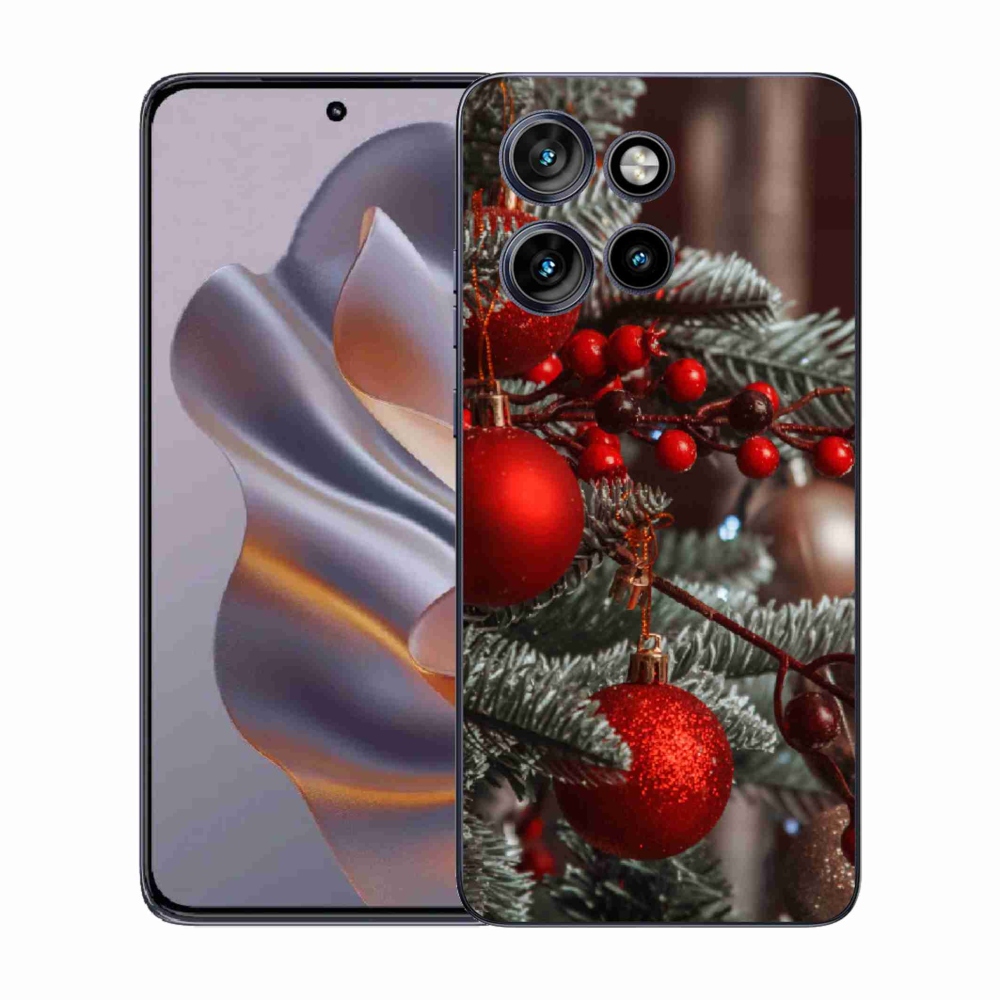 Gélový kryt mmCase na Motorola Edge 50 Neo - vianočné ozdoby 2