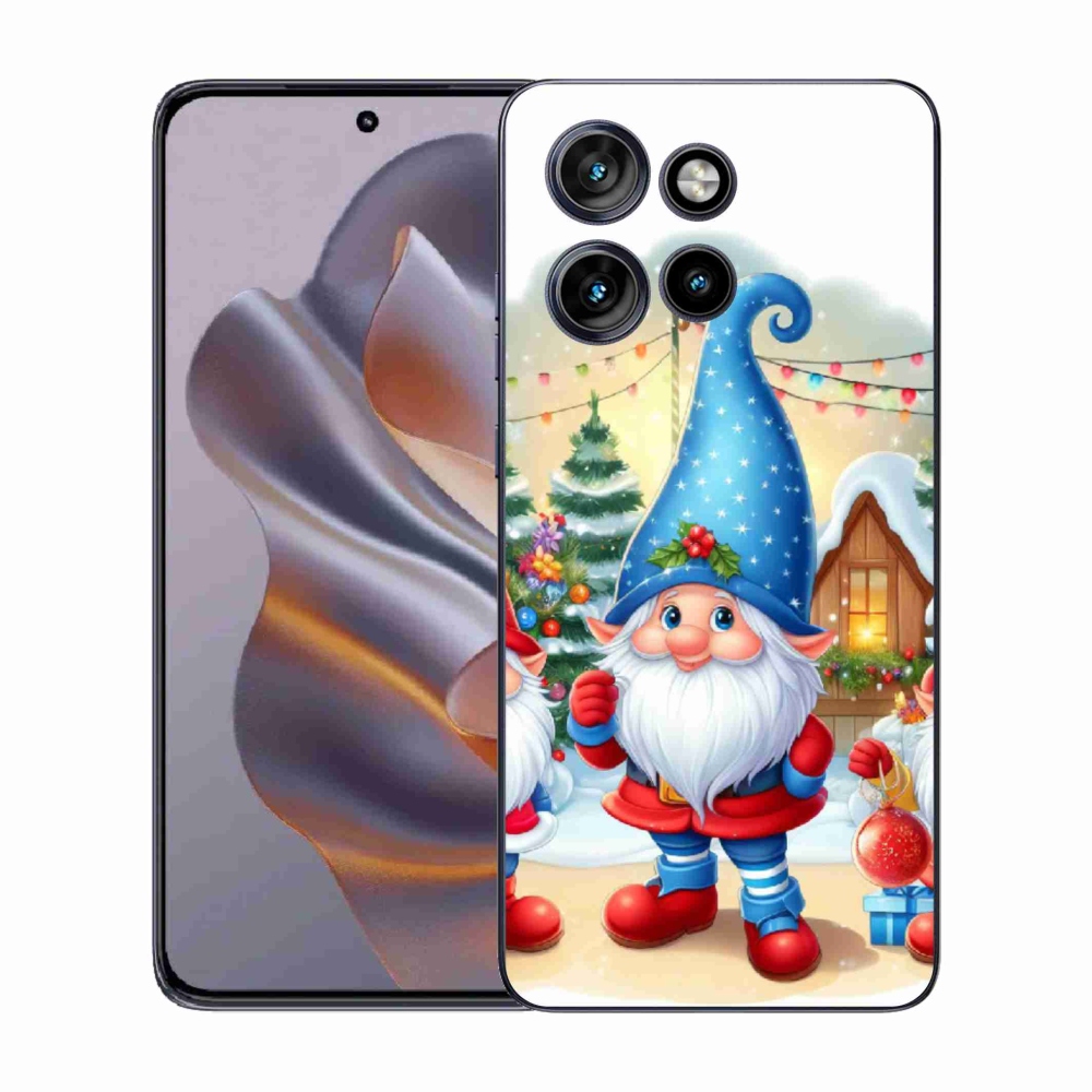 Gélový kryt mmCase na Motorola Edge 50 Neo - vianočné škriatkovia