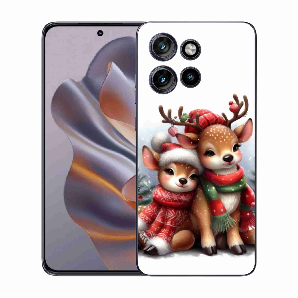 Gélový kryt mmCase na Motorola Edge 50 Neo - vianočné soby