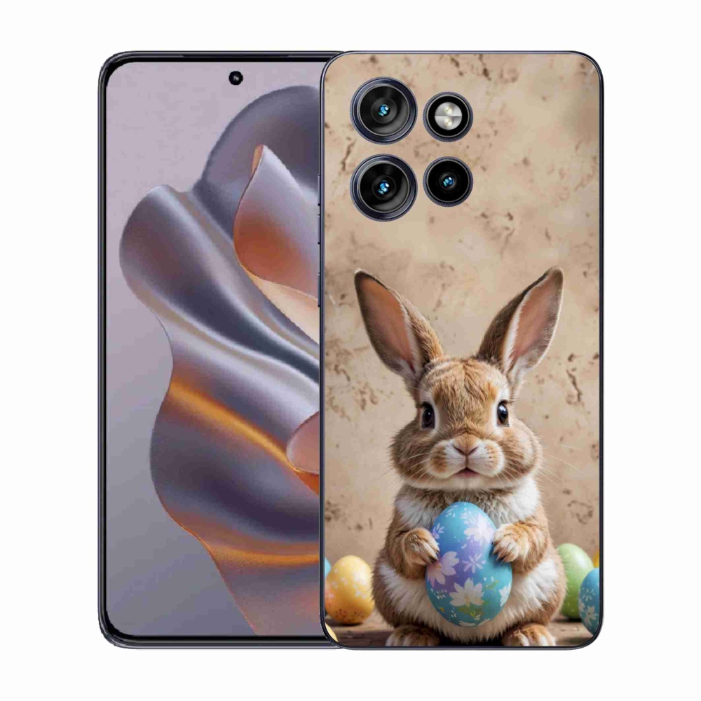 Gélový kryt mmCase na Motorola Edge 50 Neo - veľkonočný zajačik