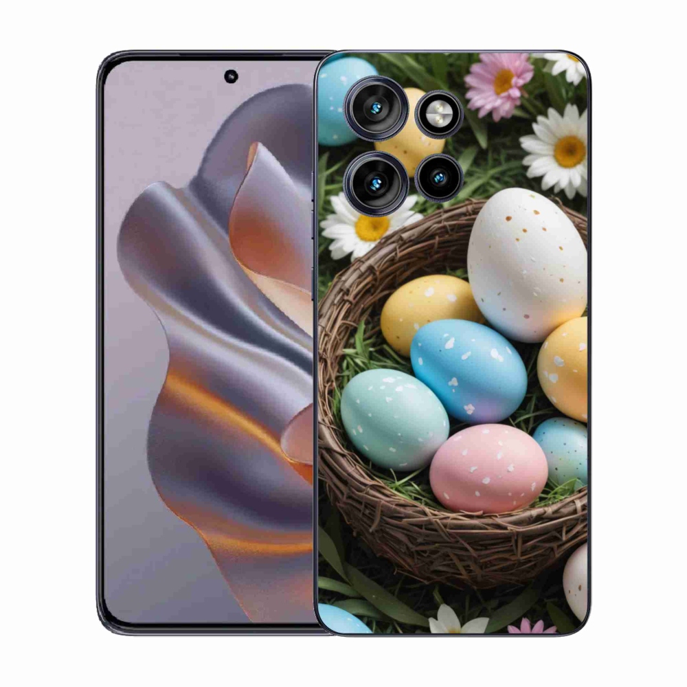 Gélový kryt mmCase na Motorola Edge 50 Neo - veľkonočné vajíčka 2