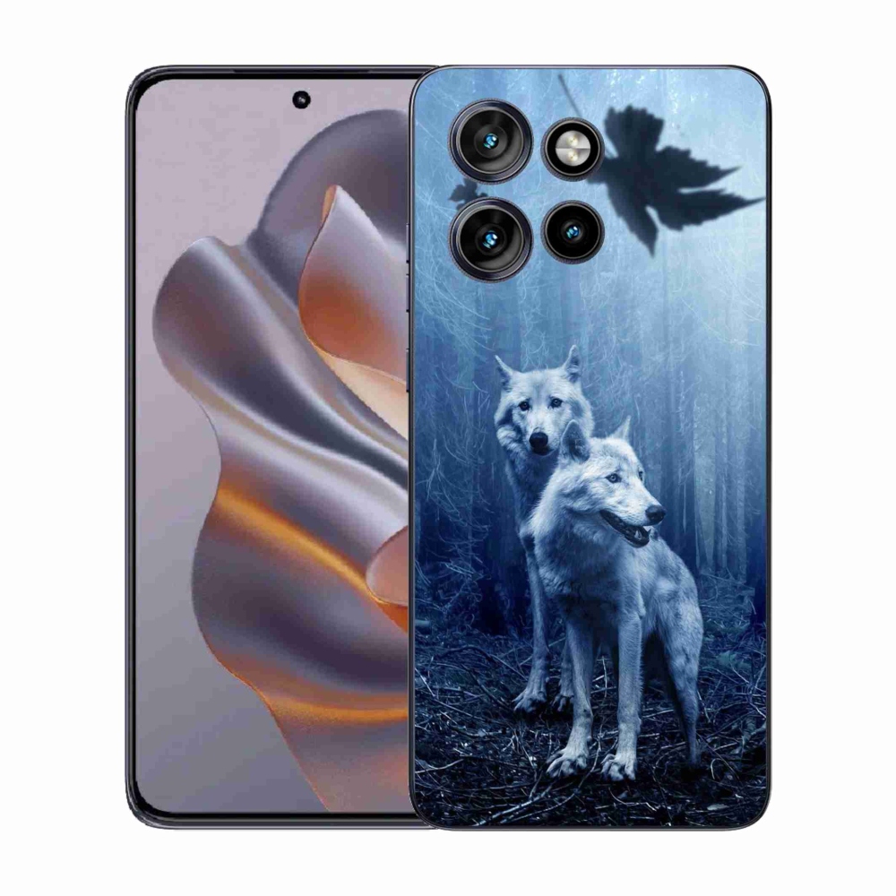 Gélový kryt mmCase na Motorola Edge 50 Neo - vlci v lese