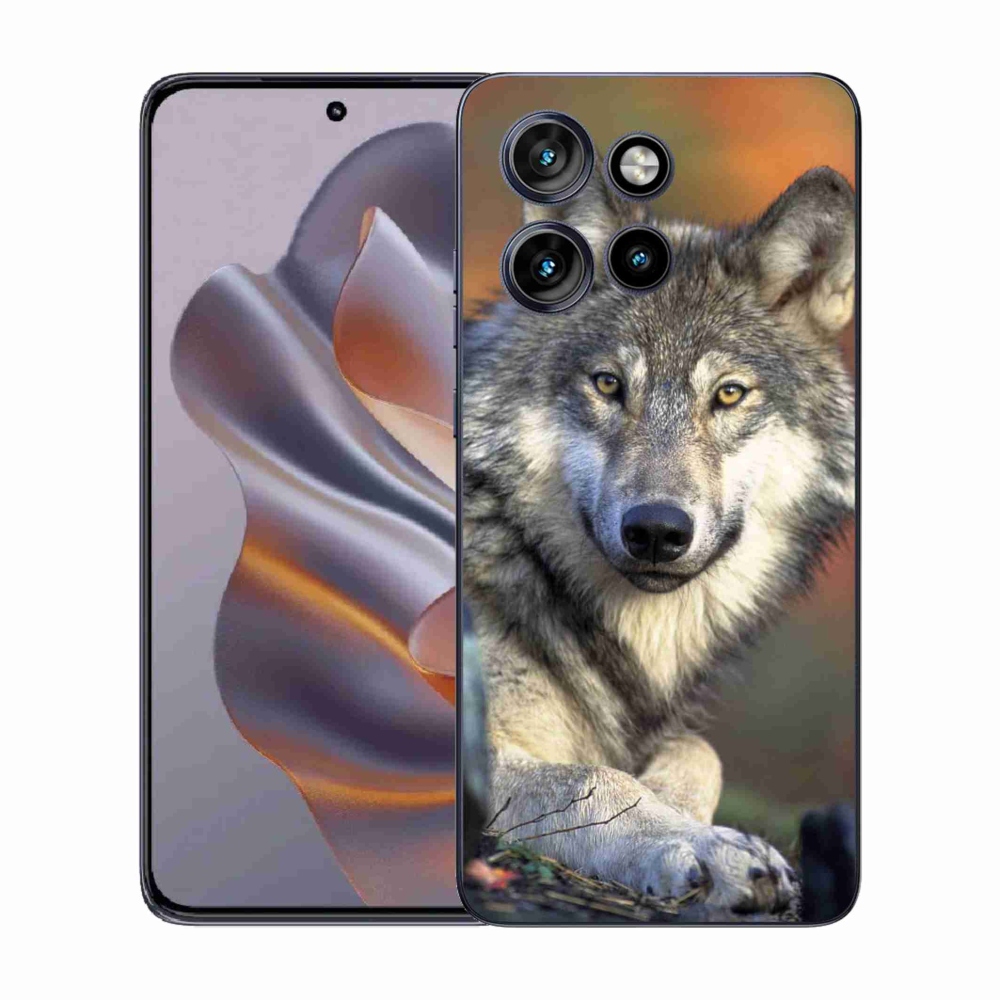 Gélový kryt mmCase na Motorola Edge 50 Neo - vlk