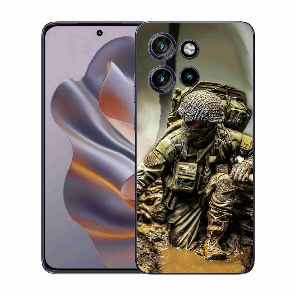 Gélový kryt mmCase na Motorola Edge 50 Neo - vojak