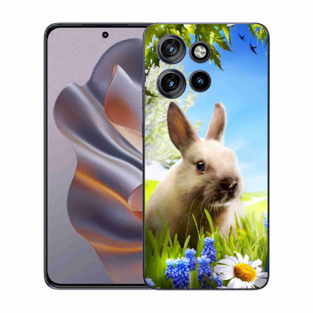 Gélový kryt mmCase na Motorola Edge 50 Neo - zajačik