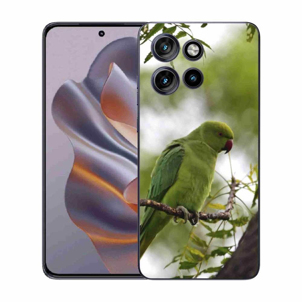 Gélový kryt mmCase na Motorola Edge 50 Neo - zelený papagáj