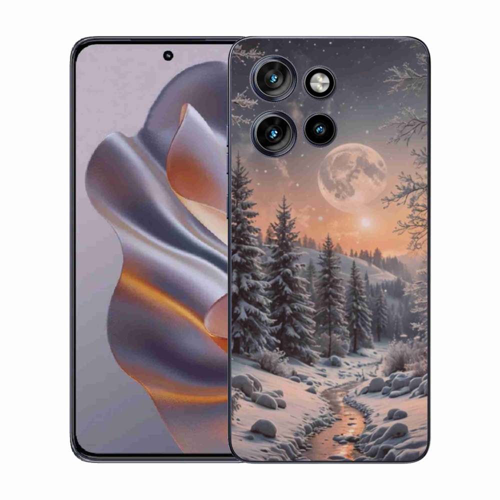 Gélový kryt mmCase na Motorola Edge 50 Neo - zimná krajina 2