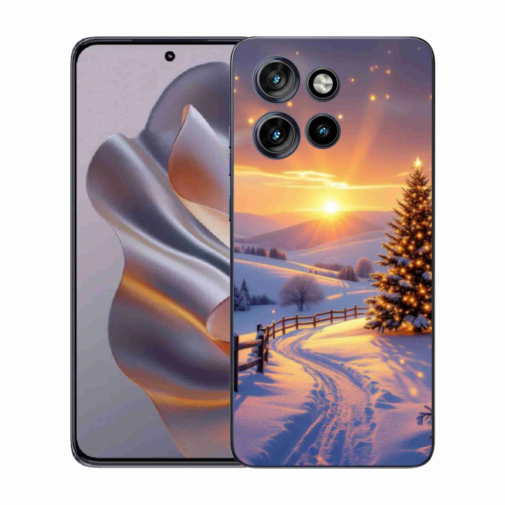 Gélový kryt mmCase na Motorola Edge 50 Neo - zimná krajina