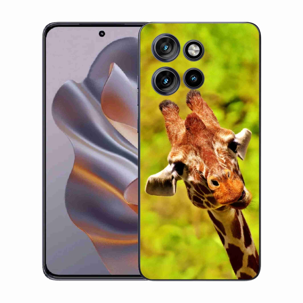 Gélový kryt mmCase na Motorola Edge 50 Neo - žirafa
