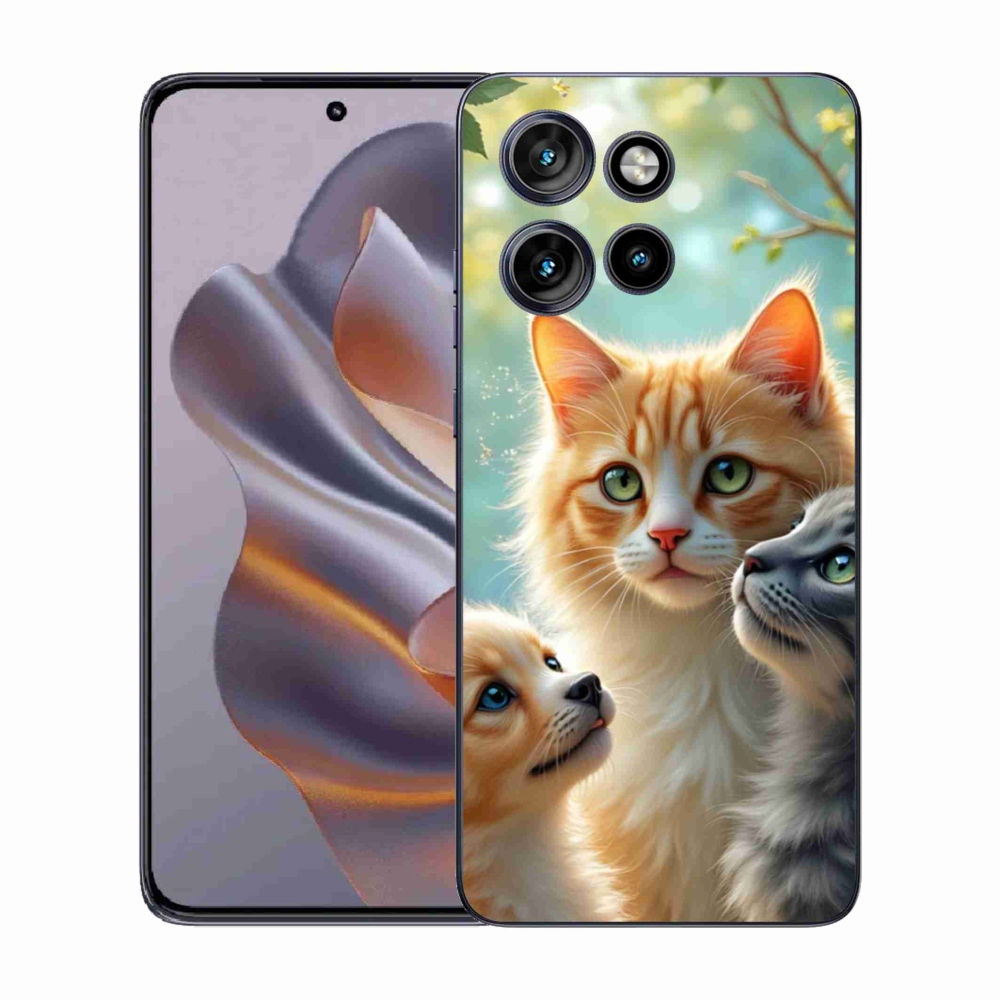 Gélový kryt mmCase na Motorola Edge 50 Neo - zvieracie priateľstvo 2