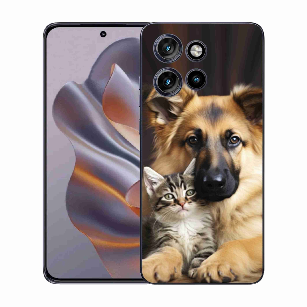Gélový kryt mmCase na Motorola Edge 50 Neo - zvieracie priateľstvo