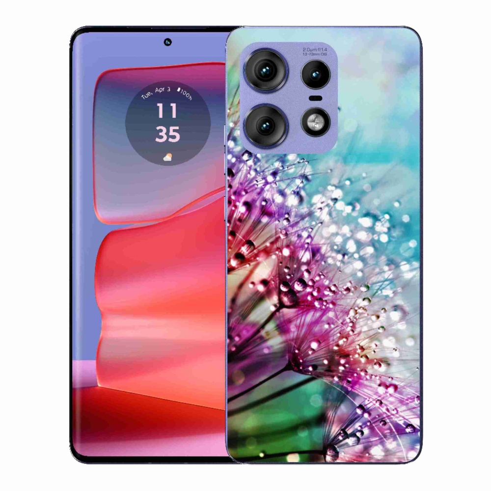 Gélový kryt mmCase na Motorola Edge 50 Pro - farebné kvety