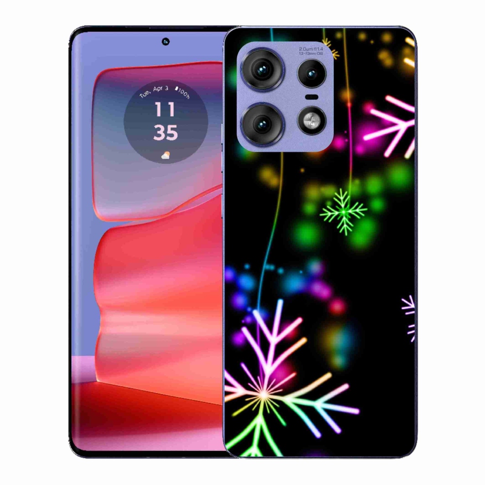 Gélový kryt mmCase na Motorola Edge 50 Pro - farebné vločky
