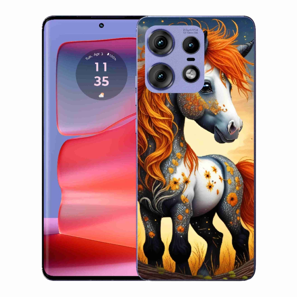 Gélový kryt mmCase na Motorola Edge 50 Pro - farebný poník