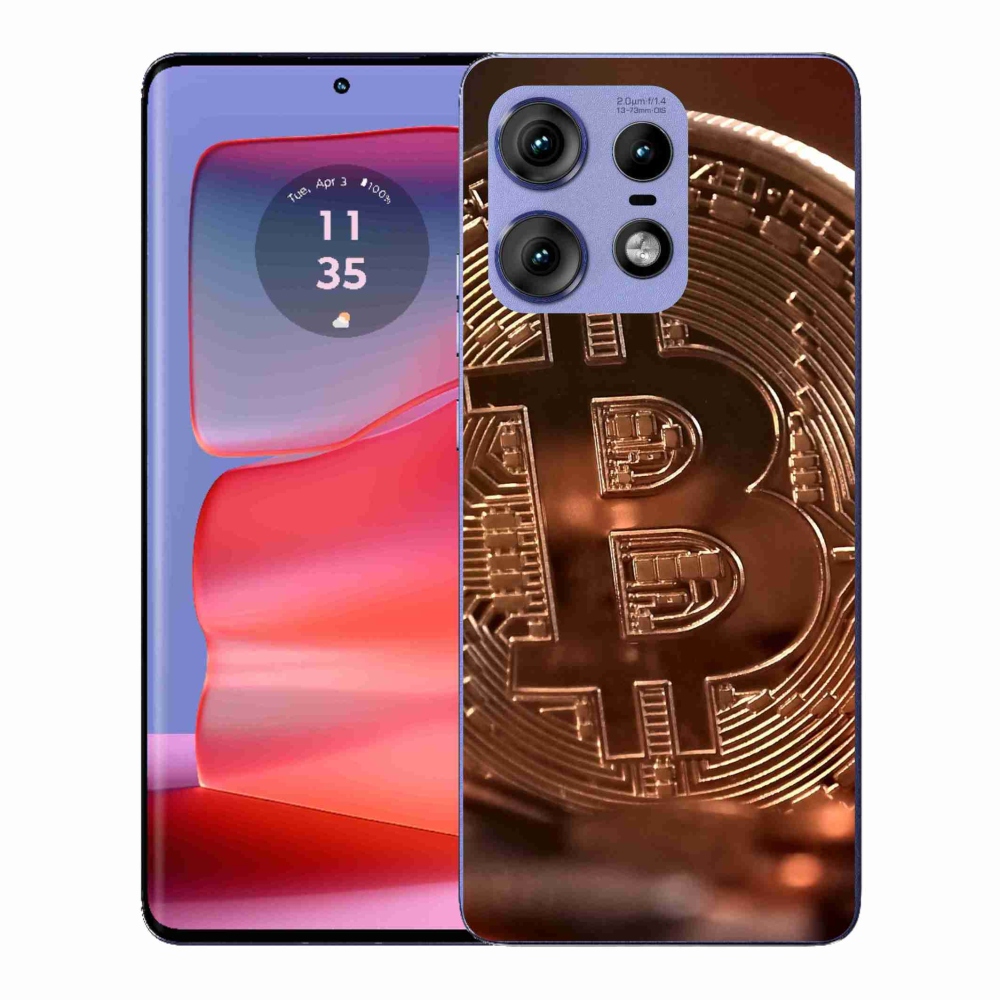Gélový kryt mmCase na Motorola Edge 50 Pro - bitcoin