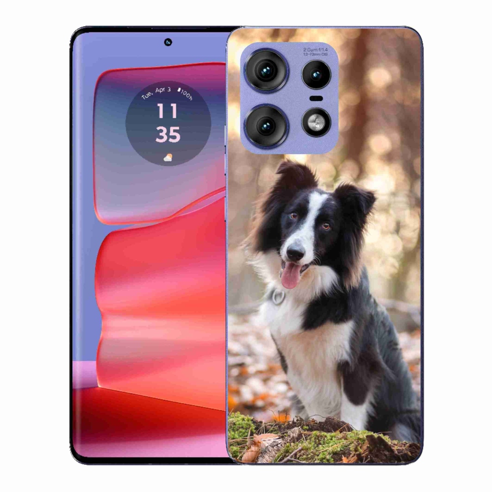 Gélový kryt mmCase na Motorola Edge 50 Pro - border kólia 1