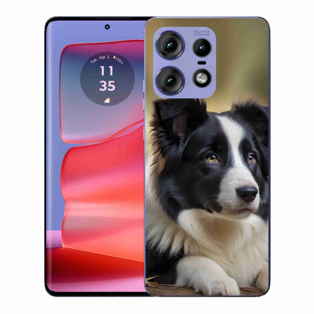 Gélový kryt mmCase na Motorola Edge 50 Pro - border kólia 2