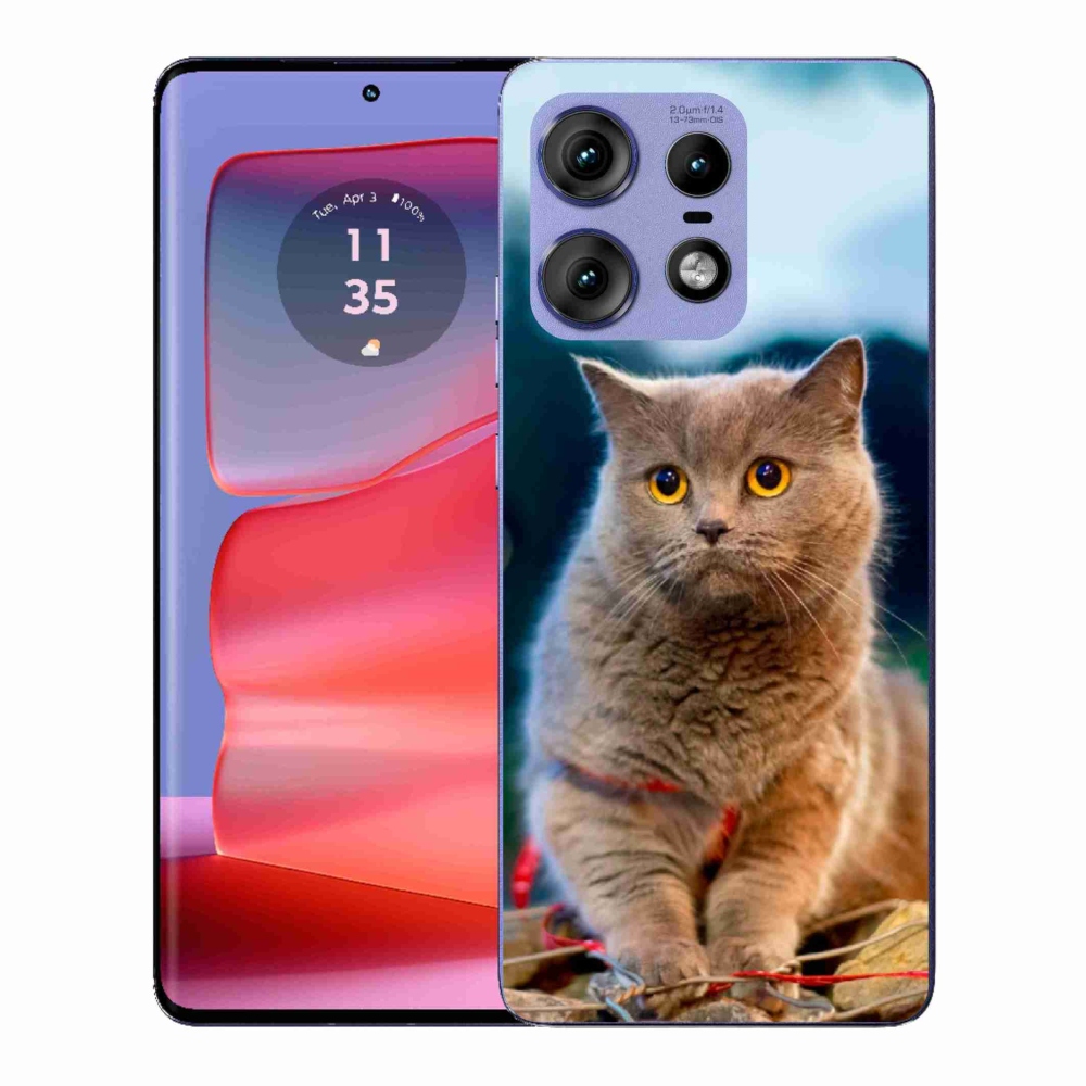 Gélový kryt mmCase na Motorola Edge 50 Pro - britská modrá 2