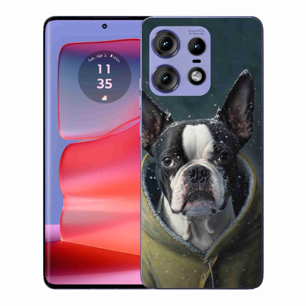 Gélový kryt mmCase na Motorola Edge 50 Pro - buldoček