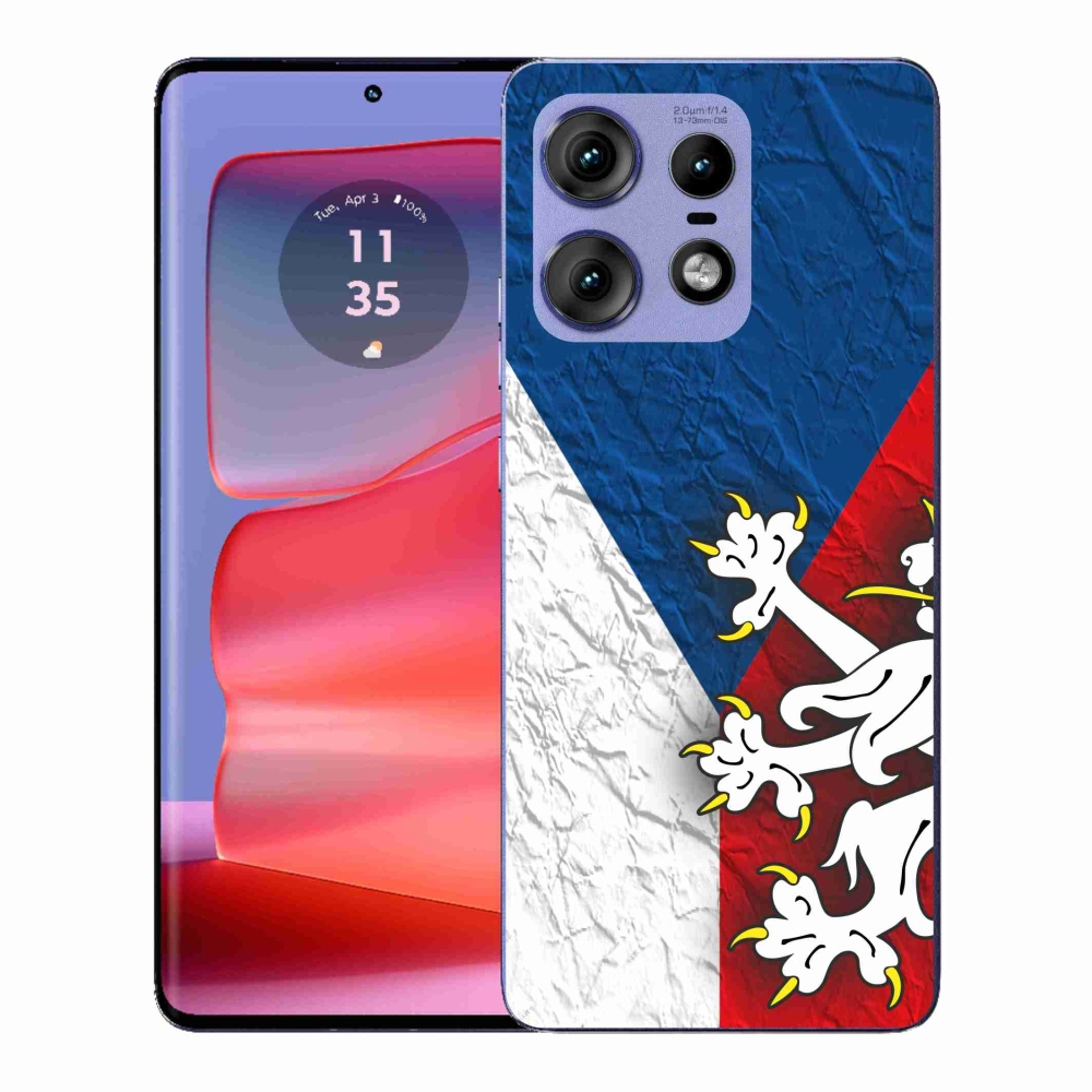Gélový kryt mmCase na Motorola Edge 50 Pro - česká vlajka 1