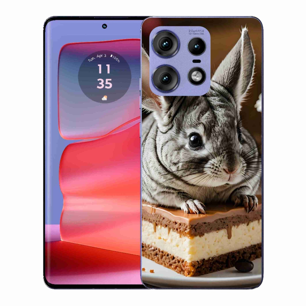 Gélový kryt mmCase na Motorola Edge 50 Pro - činčila