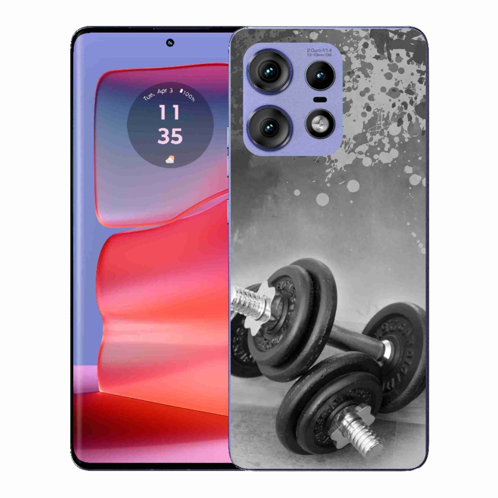 Gélový kryt mmCase na Motorola Edge 50 Pro - činky 1