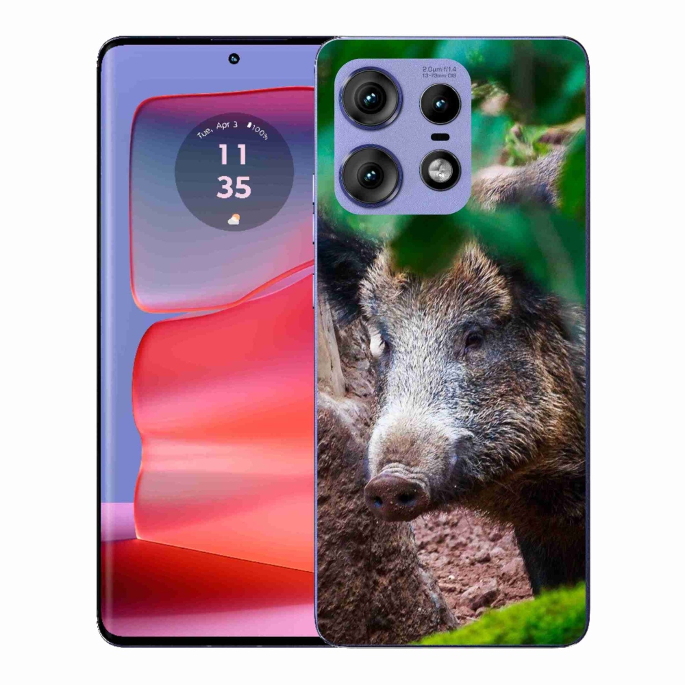 Gélový kryt mmCase na Motorola Edge 50 Pro - divoké prasa