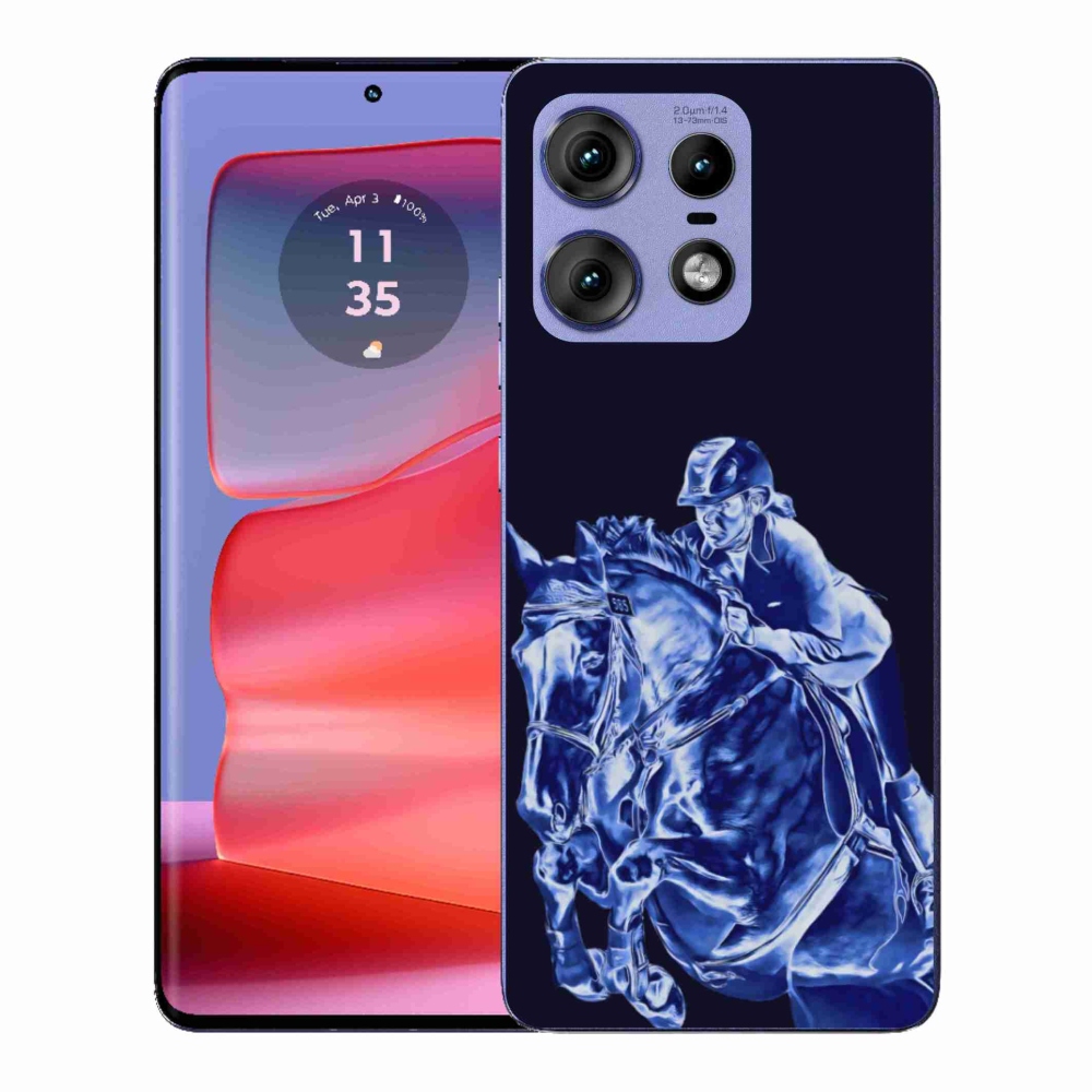 Gélový kryt mmCase na Motorola Edge 50 Pro - dostihový kôň