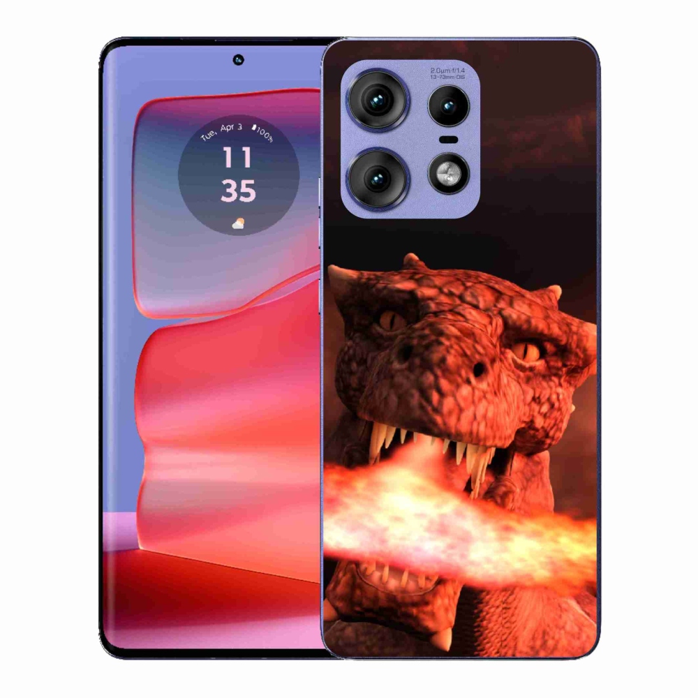 Gélový kryt mmCase na Motorola Edge 50 Pro - drak